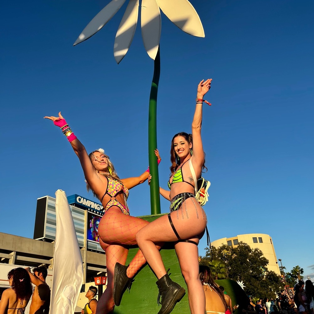 IHeartRaves x Rolita Couture Smiley Face Rave Bodysuit - Picture 6 of 7